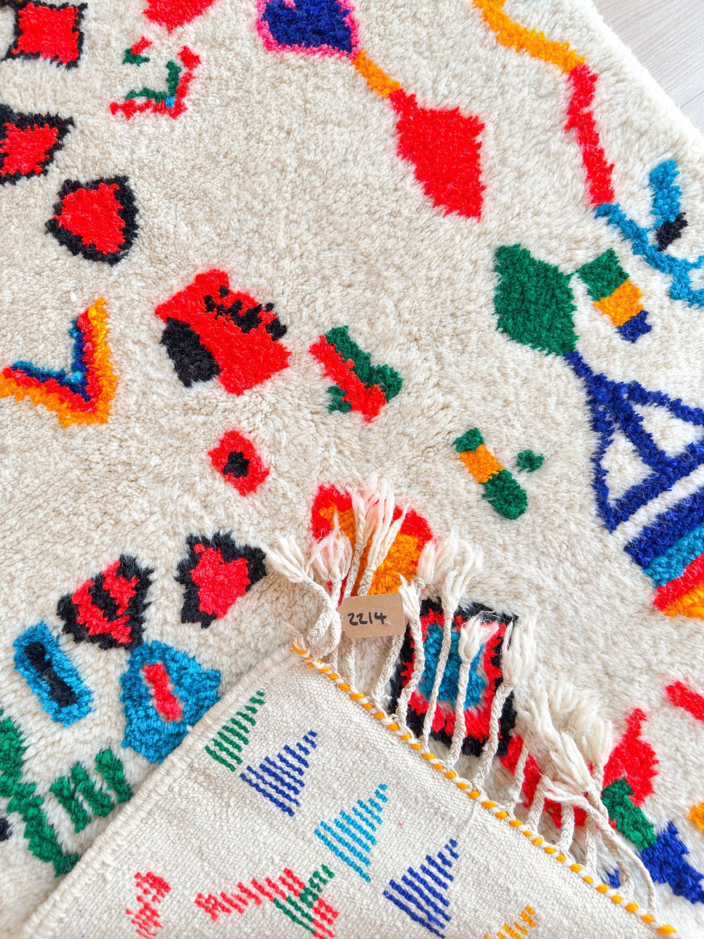 Colorful Berber rug 103 x 181 cm - n°2214