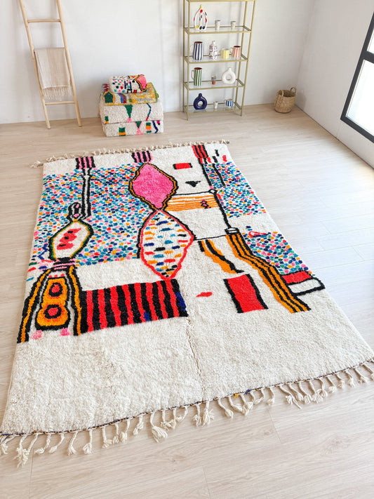 Colorful Berber rug 224 x 335 cm - n°2202