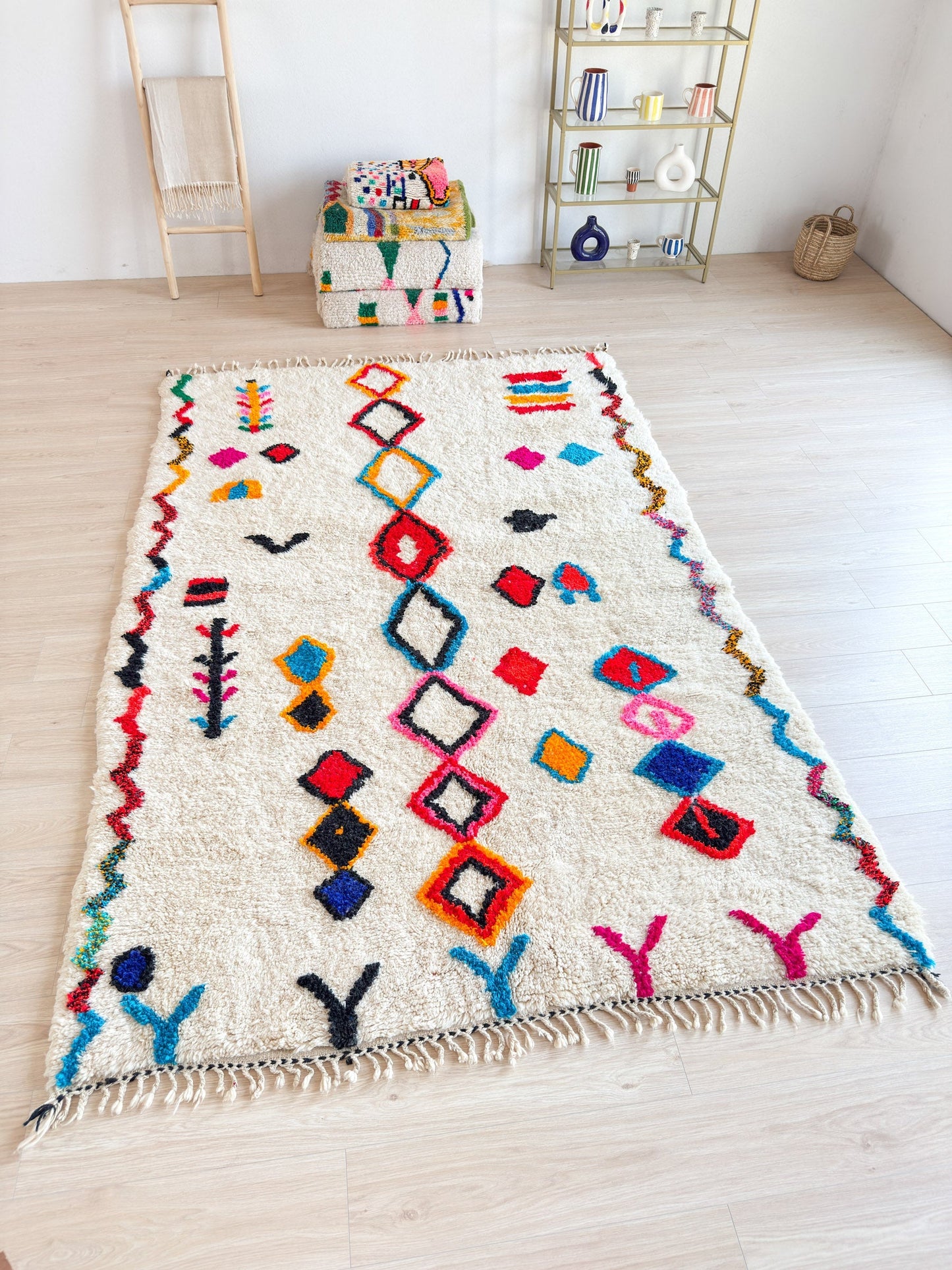 Colorful Berber rug 194 x 315 cm - no. 2264