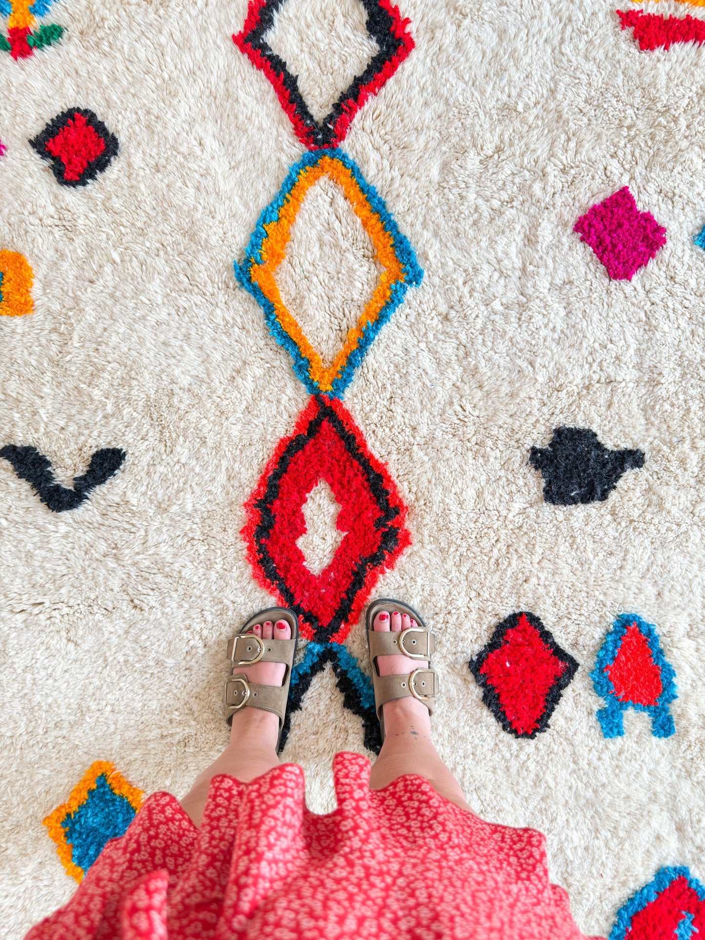 Colorful Berber rug 194 x 315 cm - no. 2264