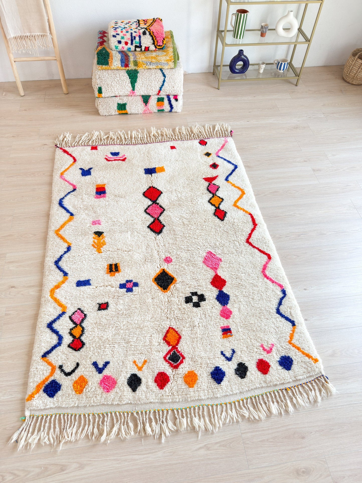Colorful Berber rug 149 x 230 cm - n°2217