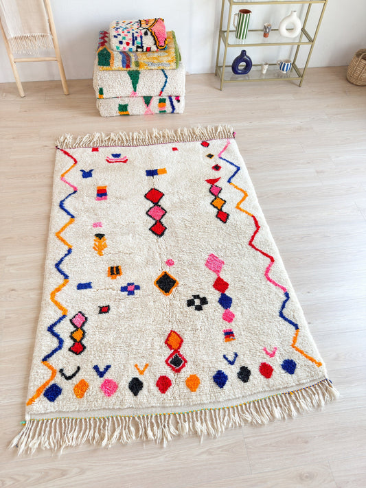 Colorful Berber rug 149 x 230 cm - n°2217