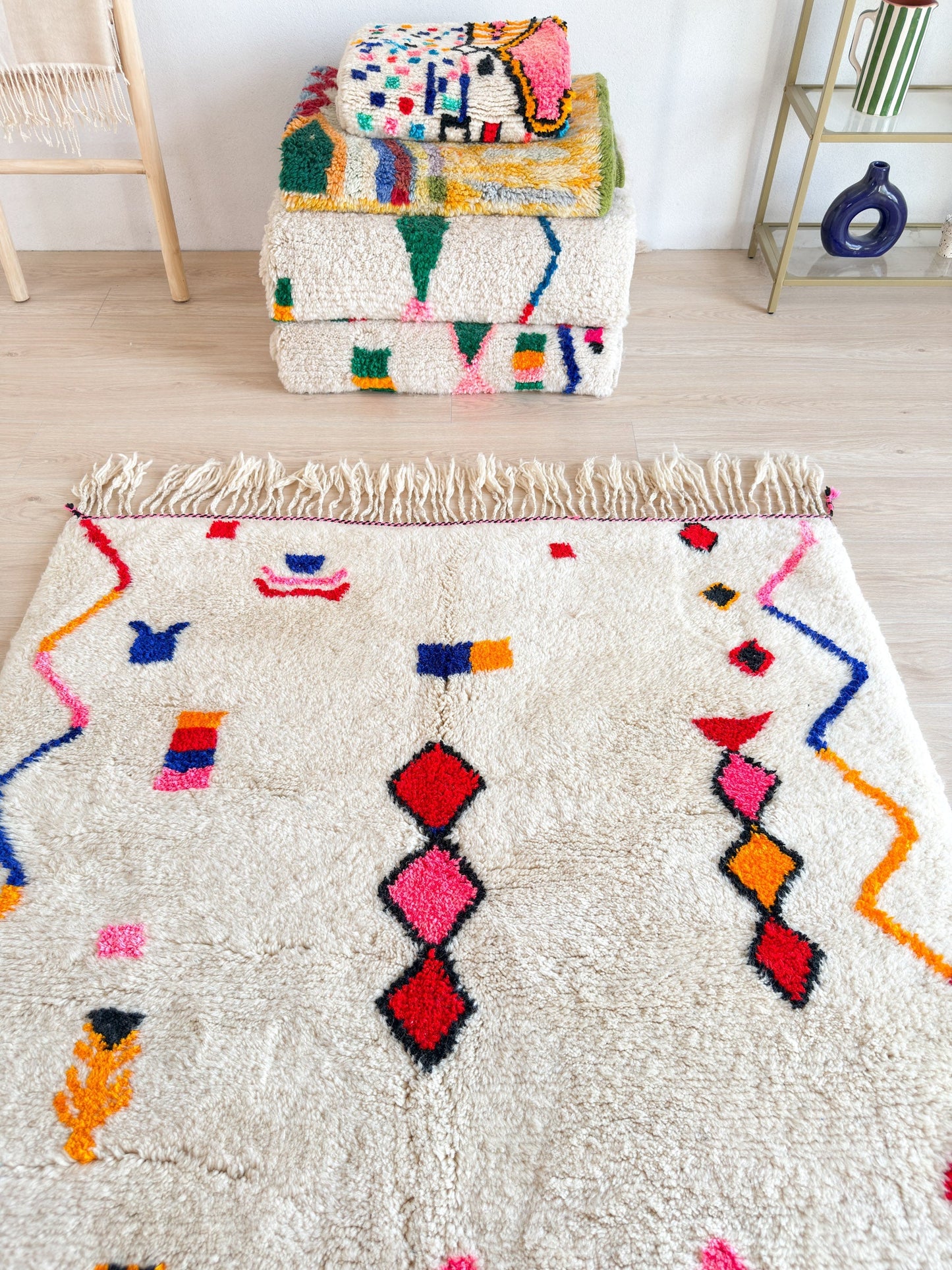 Colorful Berber rug 149 x 230 cm - n°2217