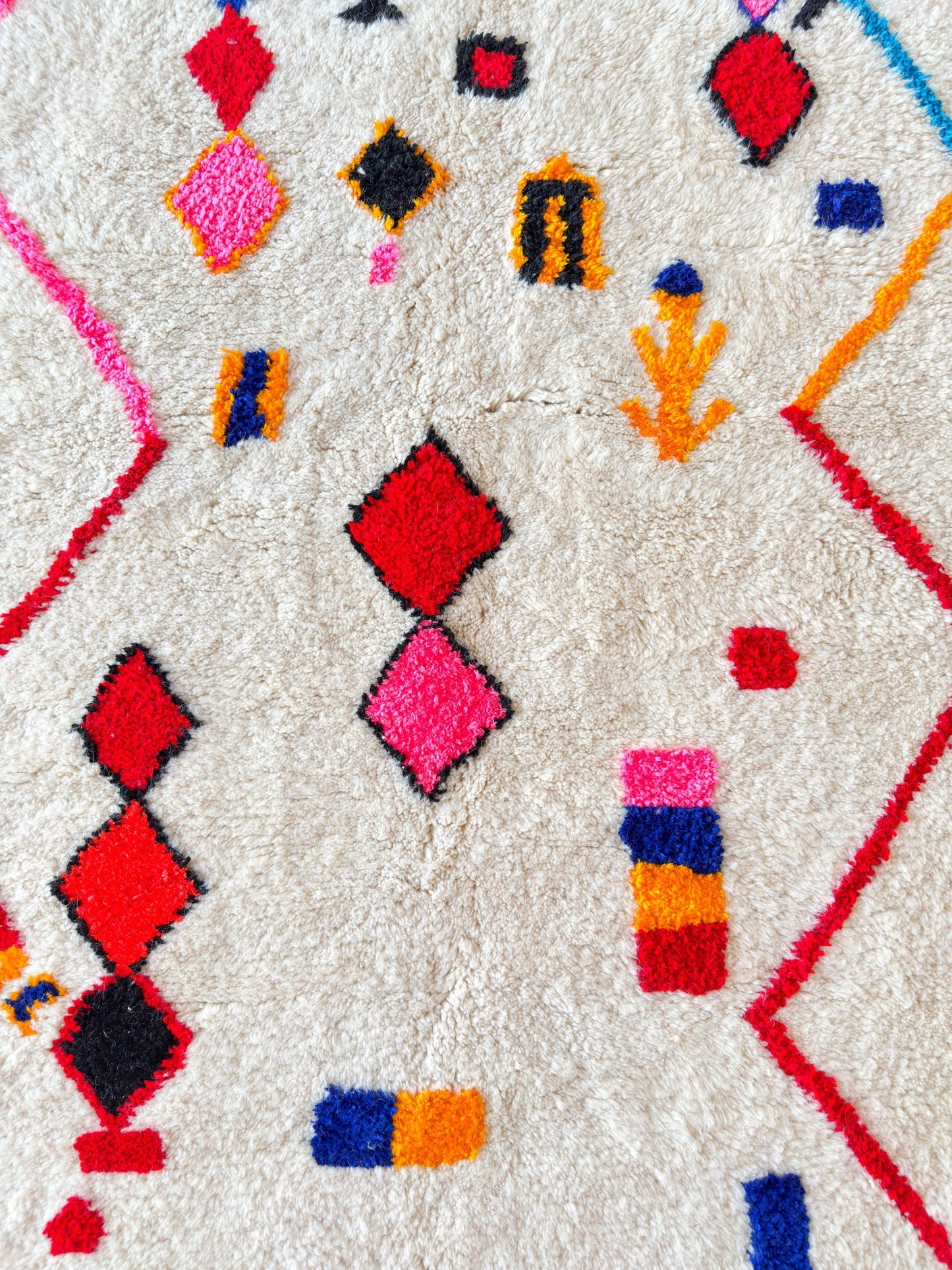 Colorful Berber rug 119 x 210 cm - n°2242