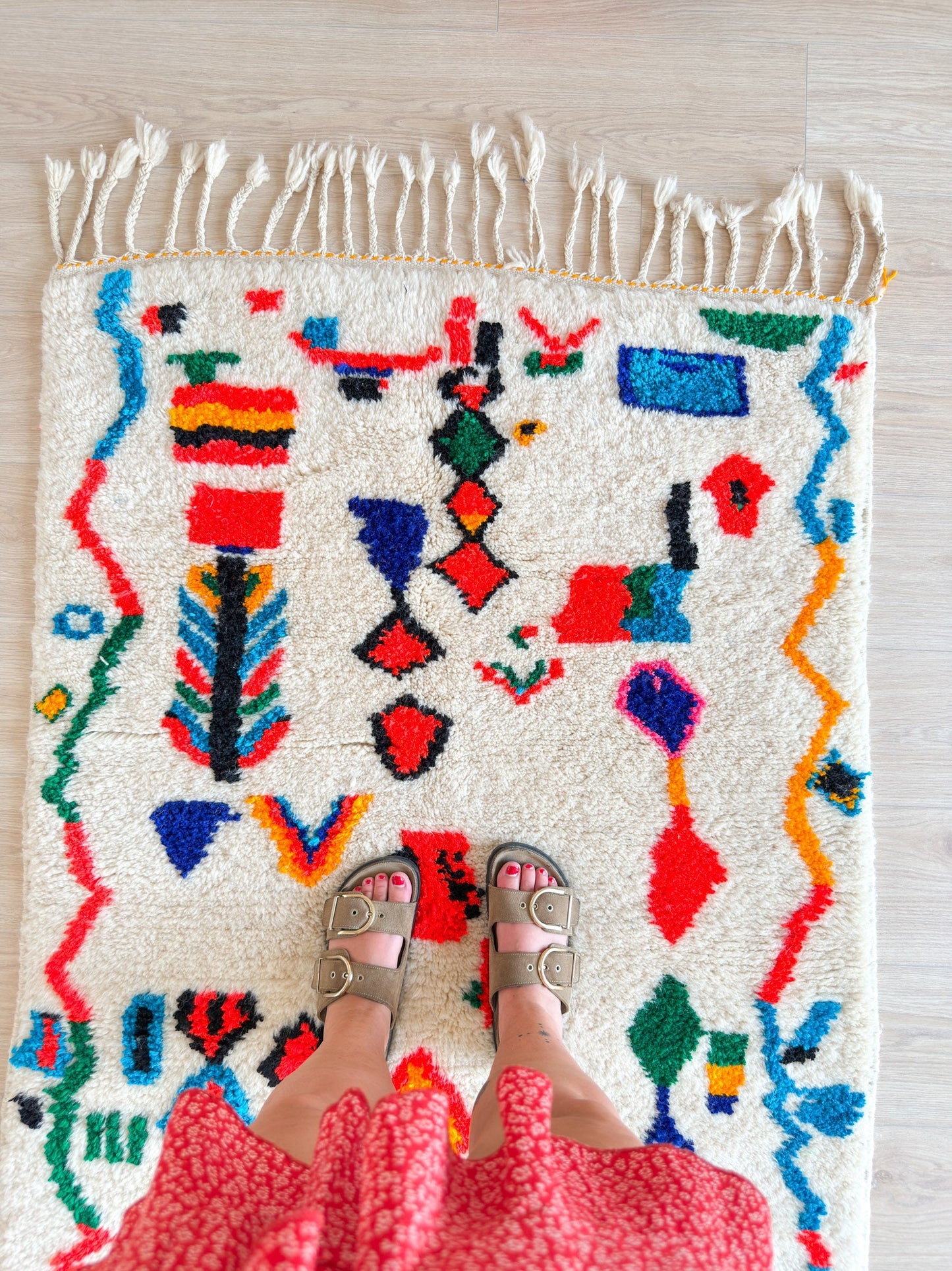 Colorful Berber rug 103 x 181 cm - n°2214