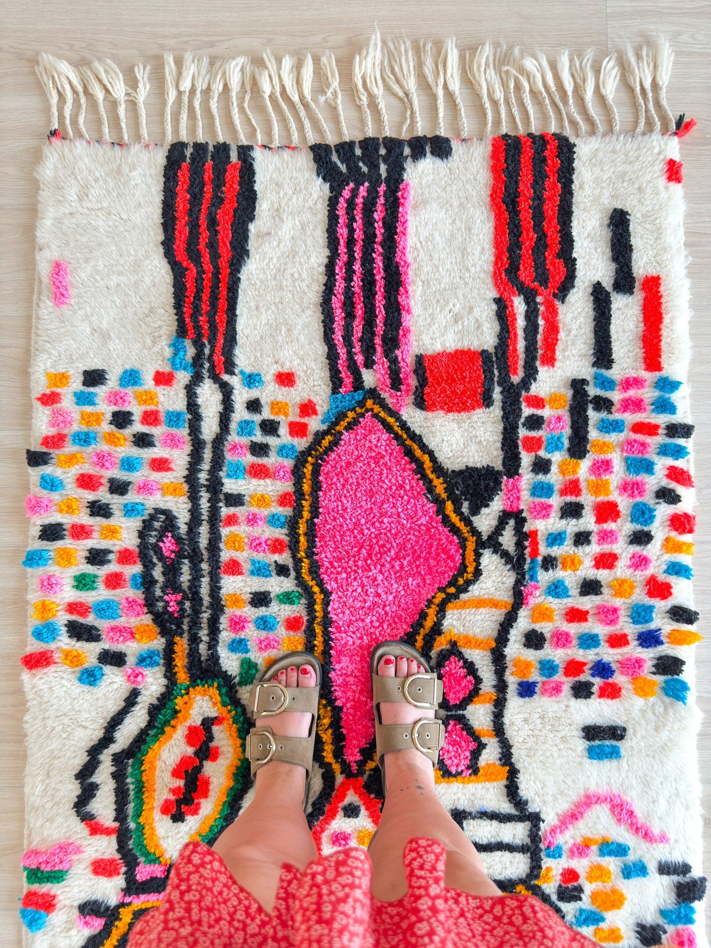 Colorful Berber rug 107 x 189 cm - n°2209