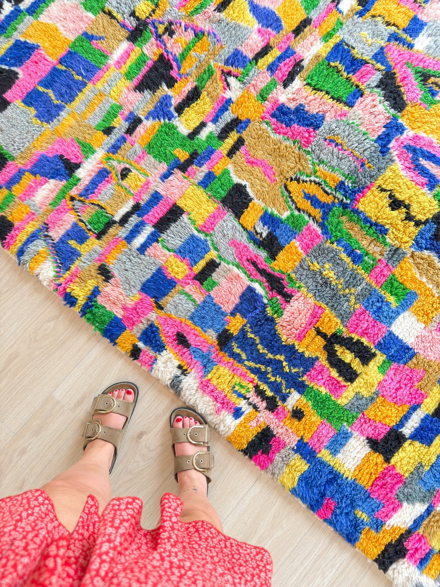 Colorful Berber rug 161 x 260 cm - n°2248