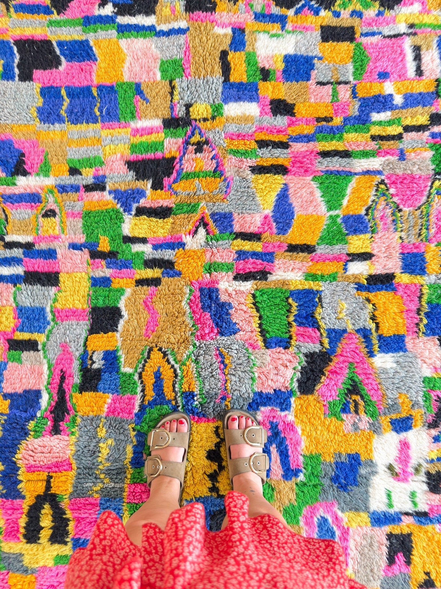 Colorful Berber rug 161 x 260 cm - n°2248