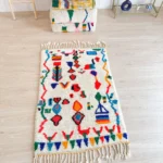 Colorful Berber rug 103 x 181 cm - n°2214